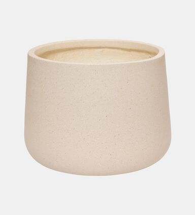 Fiber Clay Round Planter