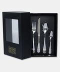 Home Deco and More Stainless Steel 18/0 Shiny Silver 24-piece Cutlery Set, Packshot View