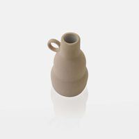 Ceramic Layered Round Handled Vase