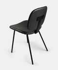 Home Deco and More Nappo Leather Chair, Dark-grey, Packshot View