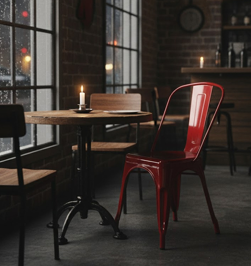 Steel Powder Coating Dining Chair