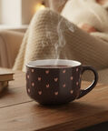 Home Deco and More Hearts Design Handled Mug, Packshot View