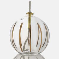 Clear Glass Ball Oil Lamp