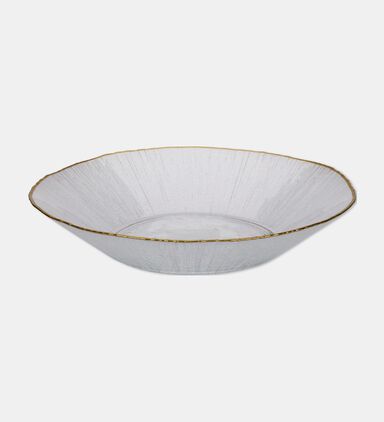 Home Deco and More Small Gold Rim Serving Plate, Packshot View