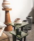 Home Deco and More Delta Glass Side Table 2-piece Set, Packshot View