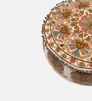 Jylin Yarn-dyed Pouf 60x20 Cm