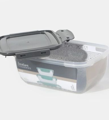 Plastic Lid 3-piece Storage Box Set