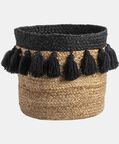 Jute Pom Pom Basket