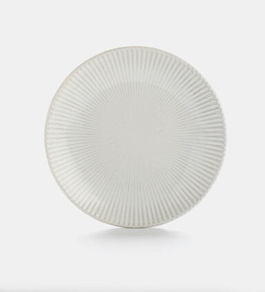 Home Deco and More Gradient Ribbed-edge Round Plate, Packshot View
