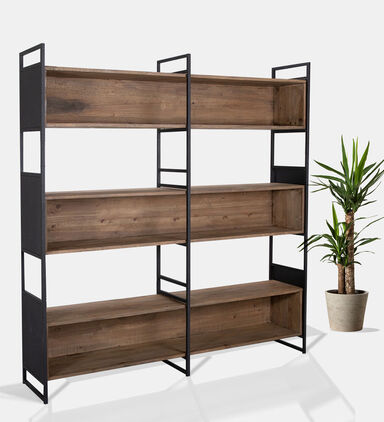 Home Deco and More Judy Iron Pine Bookcase, Packshot View