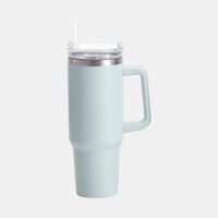 Home Deco and More Double-walled Vacuum Drinking Mug, Green, Packshot View