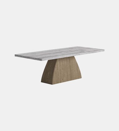 Home Deco and More Wood Base Rectangle Dining Table, Packshot View