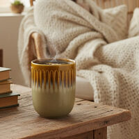 Home Deco and More Ceramic Glaze Layers Mug, Brown, Packshot View