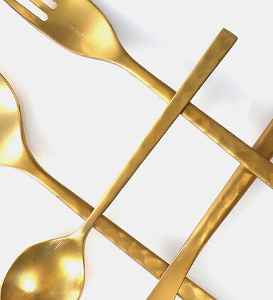 The Fuse Hammered 24-piece Cutlery Set