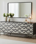 Home Deco and More Swan Iron Buffet Table 203 X 45.5 X 81 Cm, Packshot View