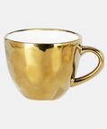 Home Deco and More Metallic Porcelain Gold Mug, Packshot View