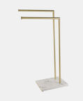 Metal Mat Marble Towel Rack