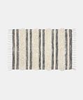 Radika Fabric Square Fringe Rug