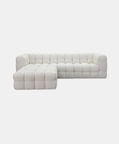 Home Deco and More Copenhagen 3-seater Sofa Ottoman, Packshot View