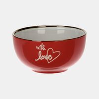 Valentine-inspired Design Gold-rimmed Bowl