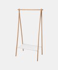 Bamboo Textiles Shelf Clothes Rack