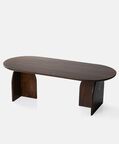 Home Deco and More Pillar Mango Wood Coffee Table, Packshot View