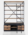 Home Deco and More Hawk Ladder Drawer Pine Bookcase, Packshot View