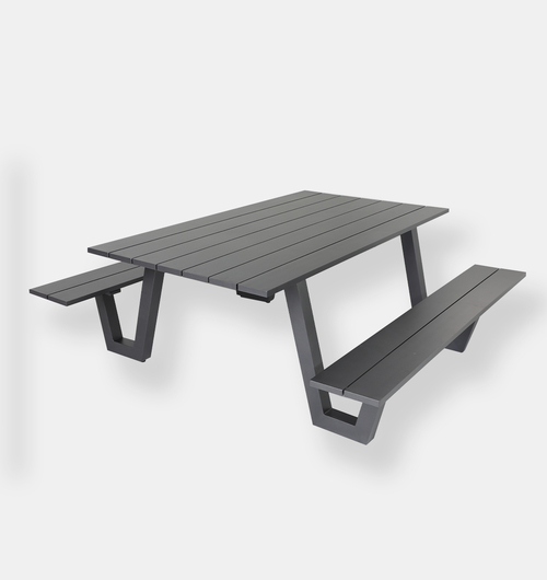 Lakeside Aluminum Bench Table