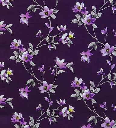 Home Deco and More Magnolia 2-piece Linen Bed Set, Purple, 200x200-cm, Packshot View