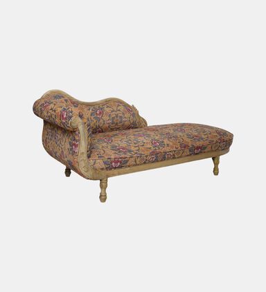 Home Deco and More Antoinette Chenille Digital Printed Chaise, Packshot View