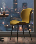 Home Deco and More Tong Dining Chair, Mustard, Packshot View