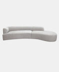Home Deco and More Venice Curved Sofa Chaise, Packshot View