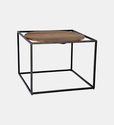 Home Deco and More Quadro Round Top Wooden Coffee Table, Packshot View