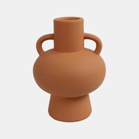 Decostar Amphora Debbie Terracotta Vase, Terracotta, Packshot View