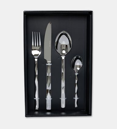 Home Deco and More Forge Stainless Steel 18 0 Shiny-finish 24 Piece Cutlery Set, Packshot View