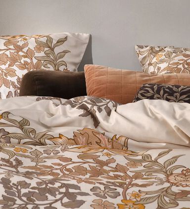 Essenza Amelie Cotton Satin Duvet Cover, White, 200x220-cm, Packshot View