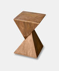 Home Deco and More Oscar Stool Inverted, Dark-brown, 30x30x46-cm, Packshot View