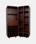 Home Deco and More Arch Mango Wood Bar Cabinet, Packshot View