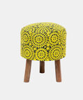 Ethnic Embroidered Cotton Stool