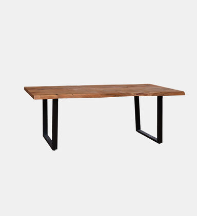 Home Deco and More Edge Wood Dinning Table, Packshot View