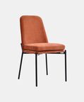 Home Deco and More Sky Plywood Steel Dining Chair, Brick, Packshot View