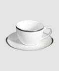Silver-rimmed Cups 6-piece Set
