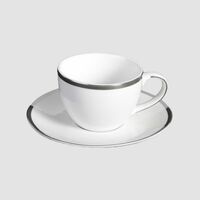 Silver-rimmed Cups 6-piece Set