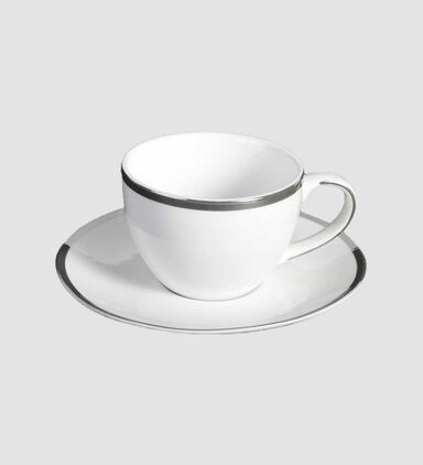 Silver-rimmed Cups 6-piece Set