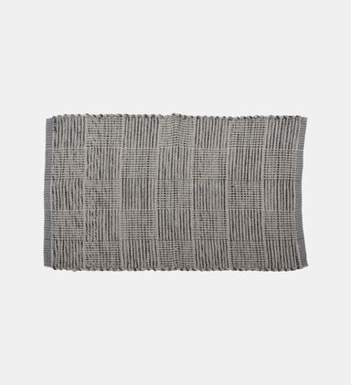 Recycled Cotton Plush Striped Rug