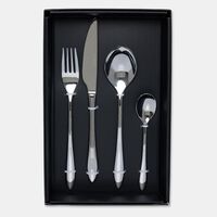 Home Deco and More Forge Stainless Steel 18/0 Shiny-finish 24 Piece Cutlery Set, Packshot View