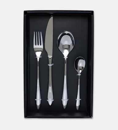 Home Deco and More Forge Stainless Steel 18/0 Shiny-finish 24 Piece Cutlery Set, Packshot View