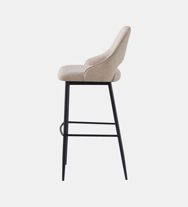 Home Deco and More Koni Iron Tube Bar Chair, Beige, Packshot View