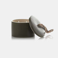 Wax Porcelain Lidded Pot Candle