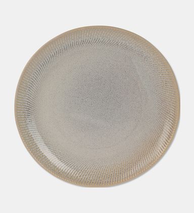 Home Deco and More Shallow Grey Serving Dish, Brown, 27-cm, Packshot View